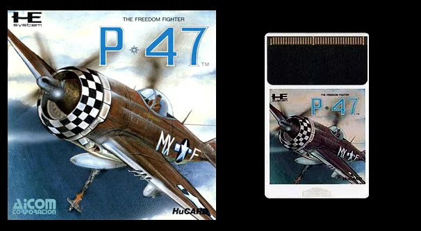 16bits PC Engine HU-CARD : P47 THE FREEDOM FIGHTER ( Japan Version!! )