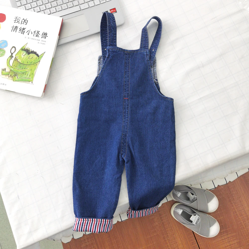 IENENS Toddler Girl Fall Clothes Cute Embroidery Rabbit Overalls Kids Denim Dungarees For 1-4 Years