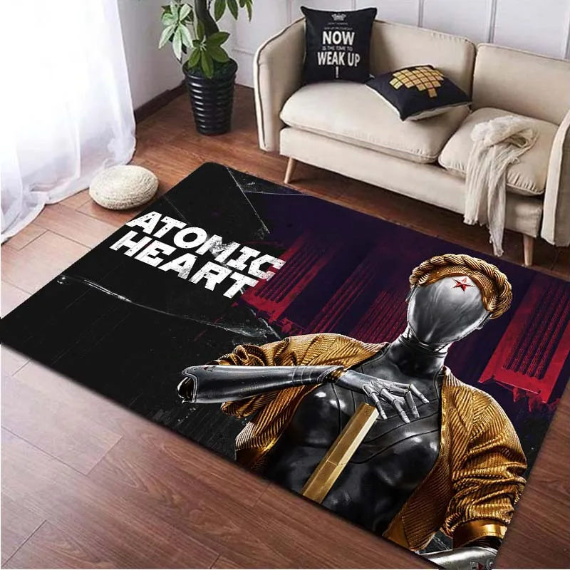 Atomic Heart First-Person Shooter Game Area Rugs for Living Room Bedroom Decoration Rug Children Play Room Mat Anti-slip Carpets