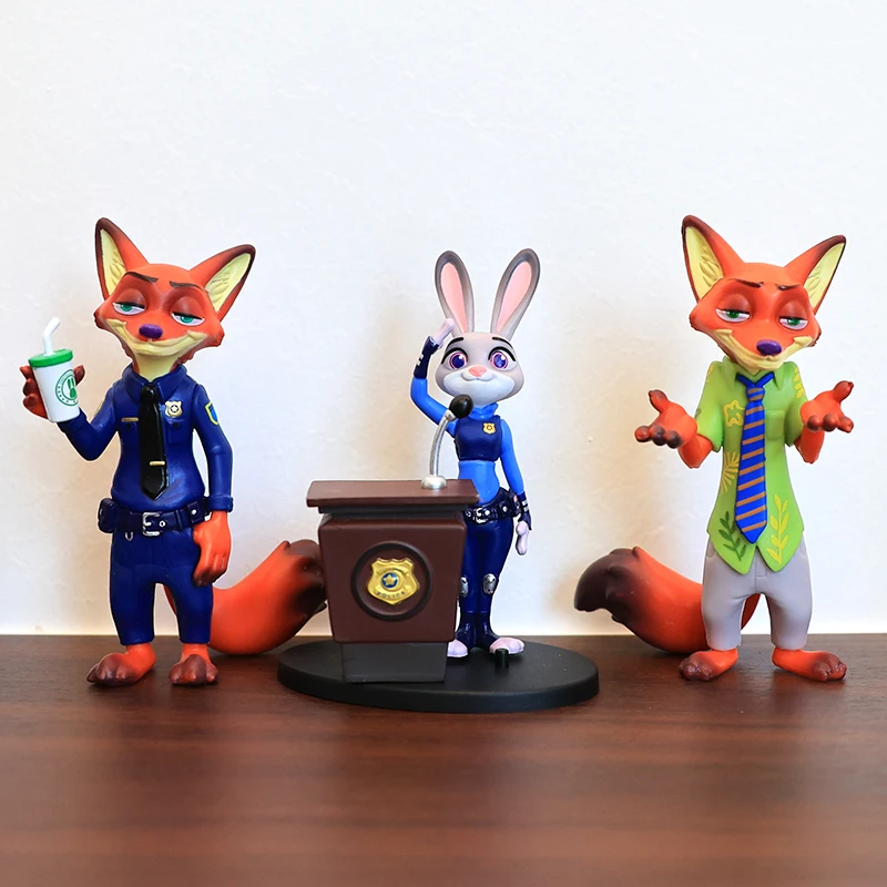 Wunderbares Geschenk für Anime-Partys, Disney IP-Desktop-Dekoration, Zootopia-Figurenpuppe, 2025, meistverkauftes Kuchendekorationsspielzeug