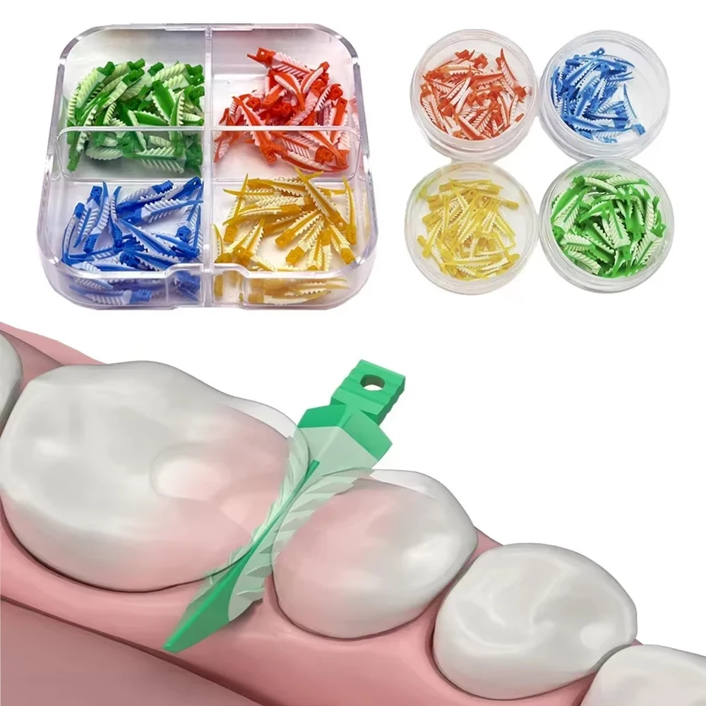

Dental Strata Wedges for Diastema Cervical Composite Filling and Matrix Isolation Soft Flexible Restoration Aid