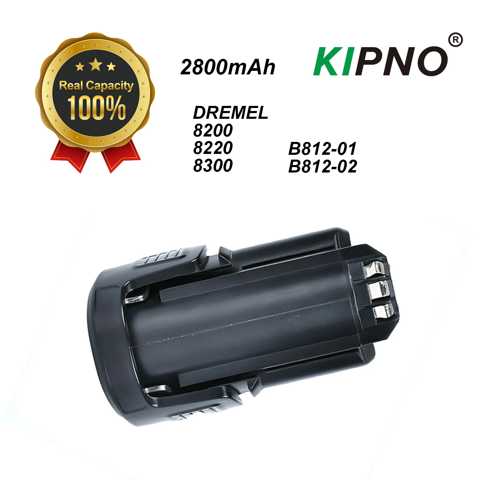 

KIPNO Power Tools 2800mAh Battery Compatible with B812-01 B812-02 DREMEL 8200 8220 8300 High-Quality Replacement Accessory