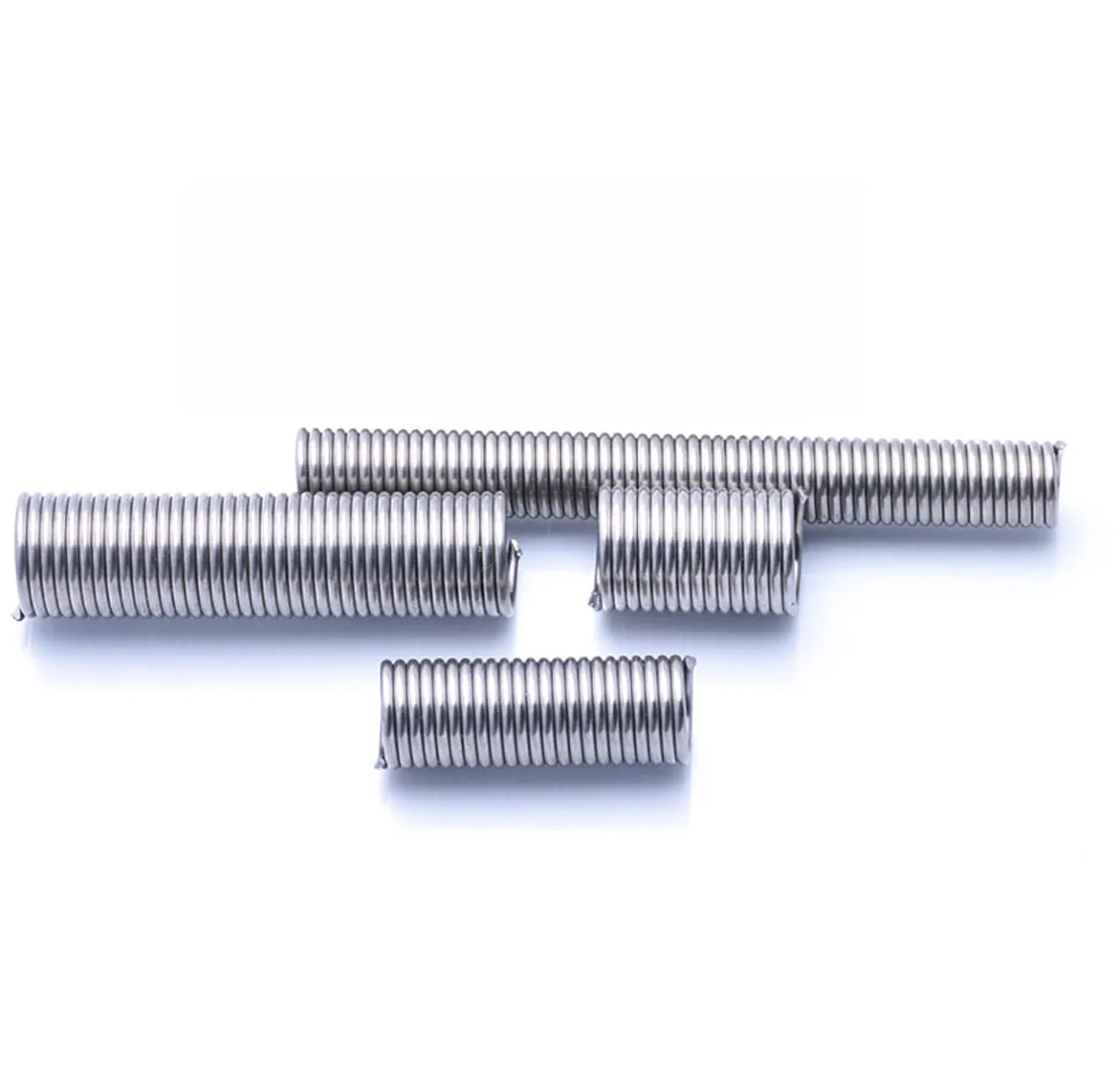 

1Pcs Wire Dia 2mm Without Hook Extension Spring OD 14/17/20mm 304 Stainless Steel Spring Length 30-200mm