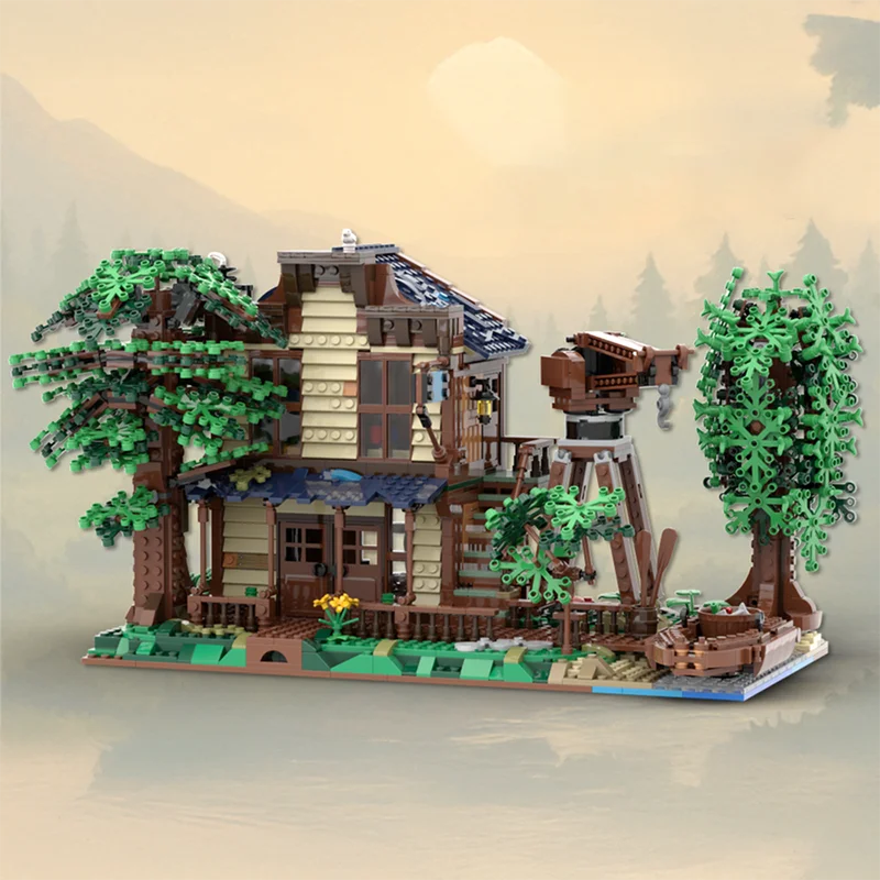 

2162PCS MOC Medieval Street View MOC Trading Outpost Model DIY creative ideas Christmas Child Toy Assembly Puzzle birthday Gift