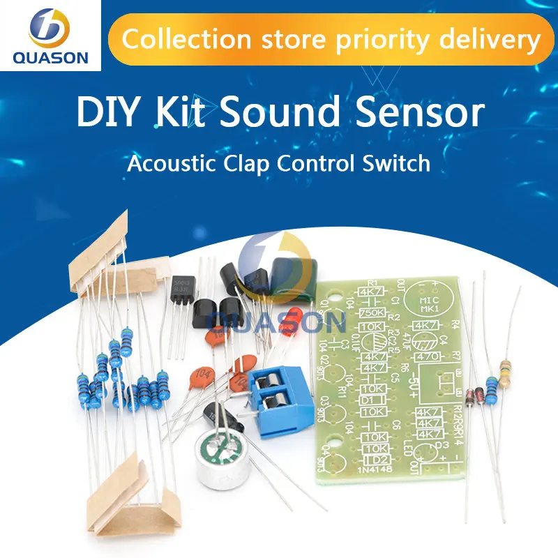 Electronic Acoustic Clap Control Switch DIY Kit Sound Sensor Electronic Circuit DIY Suit Integrated PCB Module