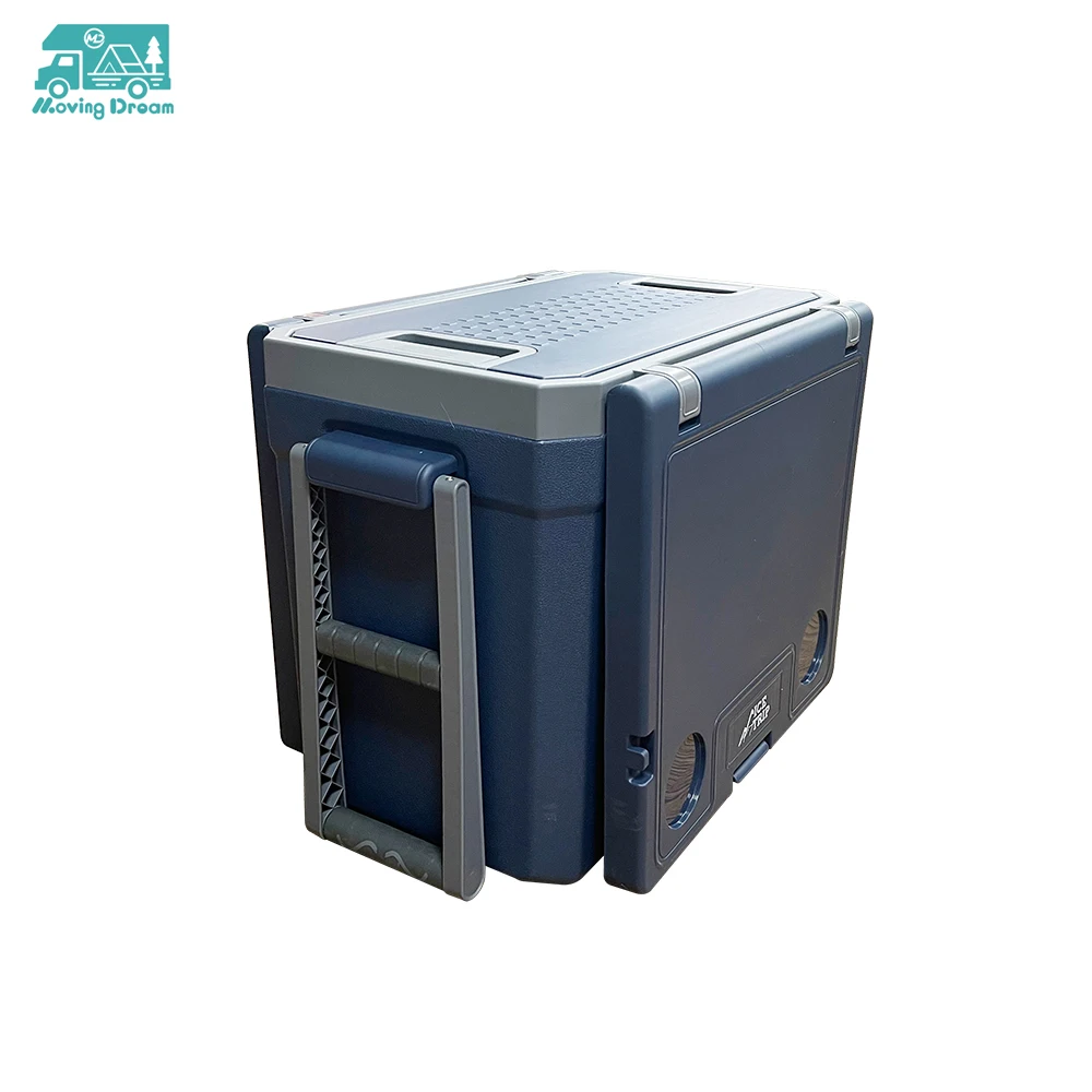 JDA 32L Portable Cooler Box with Table and Chair PE Shell PU Foam Insulation for RV Camping Fishing Outdoor Caravan Travel