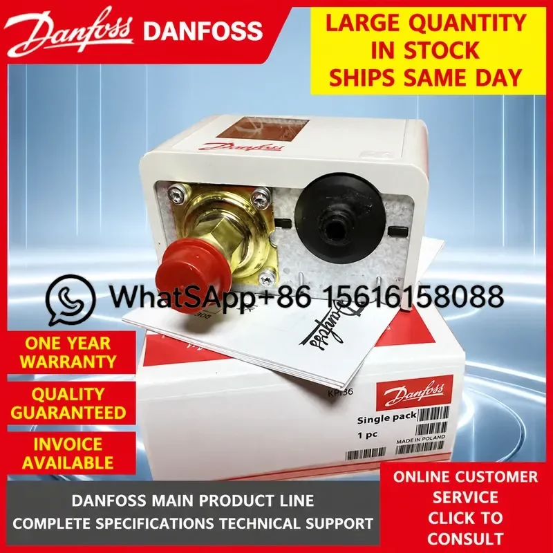 Danfoss KP2 Pressure Switch 060-131866 060-1120 060-112066 91 Bar Refrigeration Compressor Control Relay Valve Sensor HVAC