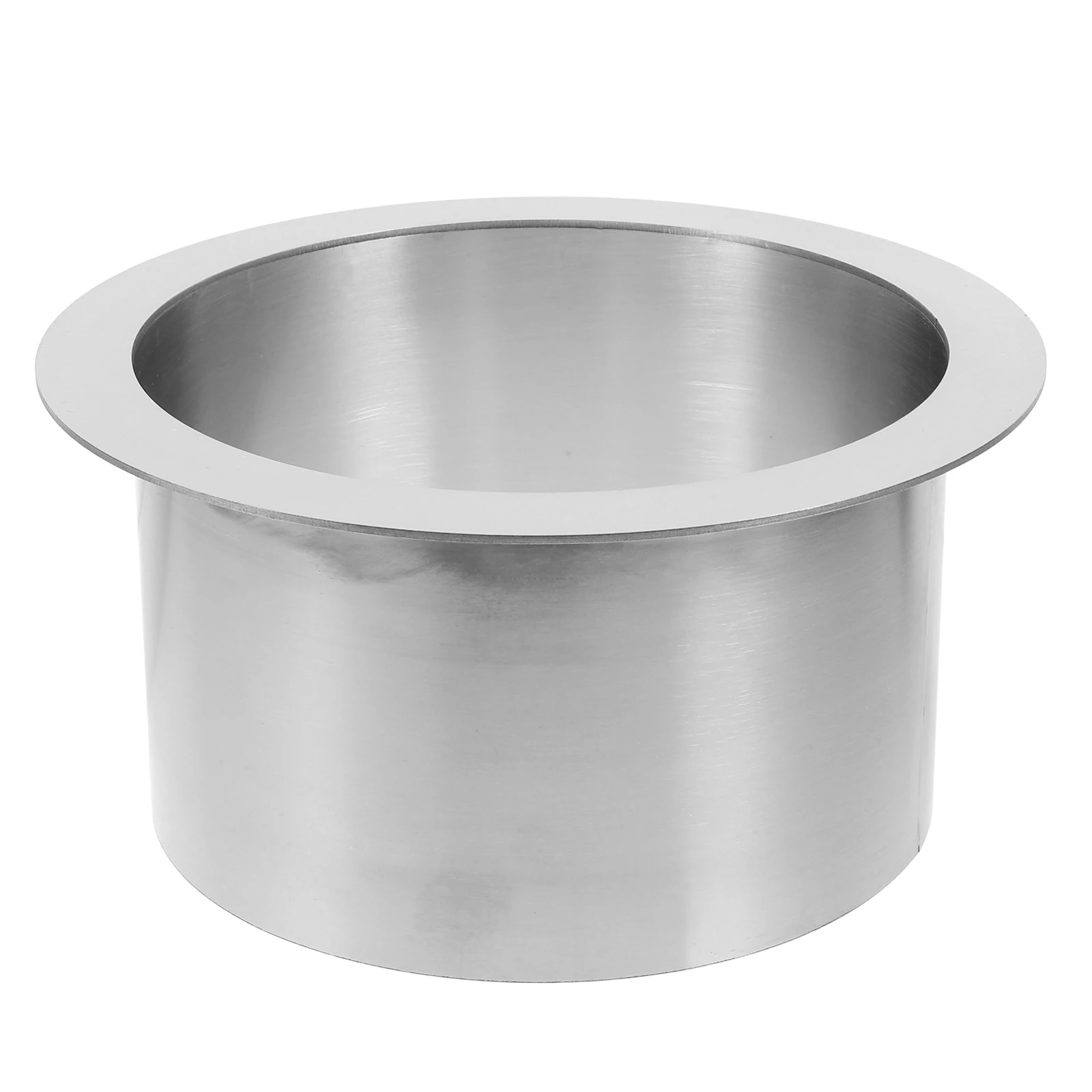 

Stainless Steel Garbage Trough Mini Round Wastebasket Kitchen Counter Trash Chute Grommet Countertop Trash Can Home