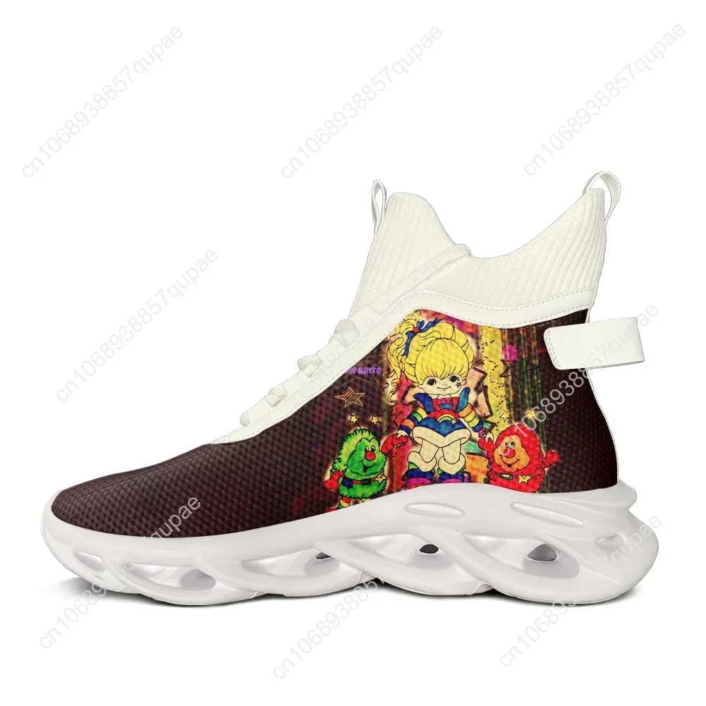 Rainbow Brite High Top Sneakers Anime Manga Men Women Teenager Sports Running Shoes Sneaker Lace Up Mesh Footwear Custom Shoe