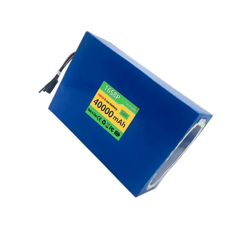 Air Fast Transportation New Full Capacity Power 60V 40ah 18650 Lithium Battery Lithium Battery Pack 16S8P Suitable for 250-2000W