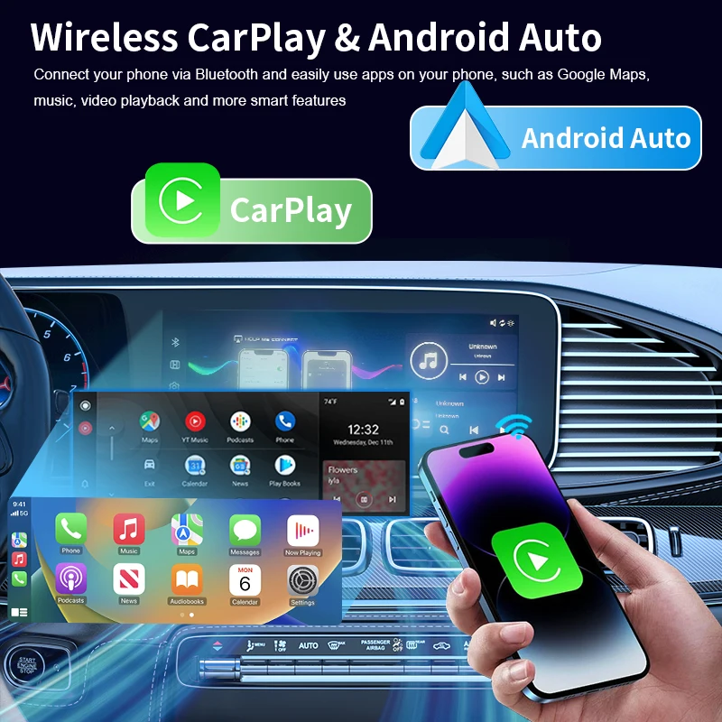 ZTUZAUTO CarPlay Box for BMW, Audi, Mercedes-Benz, Lexus, Acura, Volvo, Honda, VW, Bentley, Alfa Romeo, Land Rover/Rolls-Royce