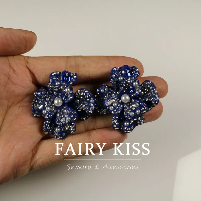 pendientes-de-tuerca-de-plata-925-con-diseno-de-diamante-flor-tridimensional-simulada-azul-elegantes-para-industria-pesada