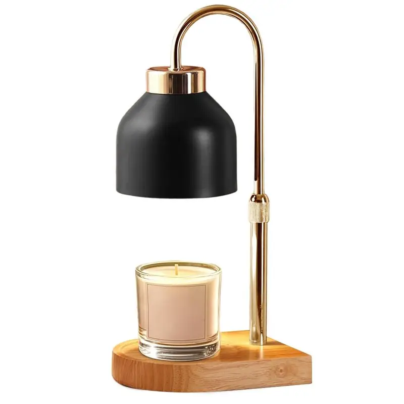 Wax Melt Warmer For Jar Candles, Candle Warmer Lamp With Dimmer Adjustable Height, Home Decor With 2 Bulbs US Plug