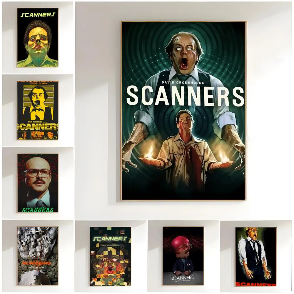 SciFi Horror S-Scanners Poster Classic Wall Art  Home Decor  Peel and Stick Unframed