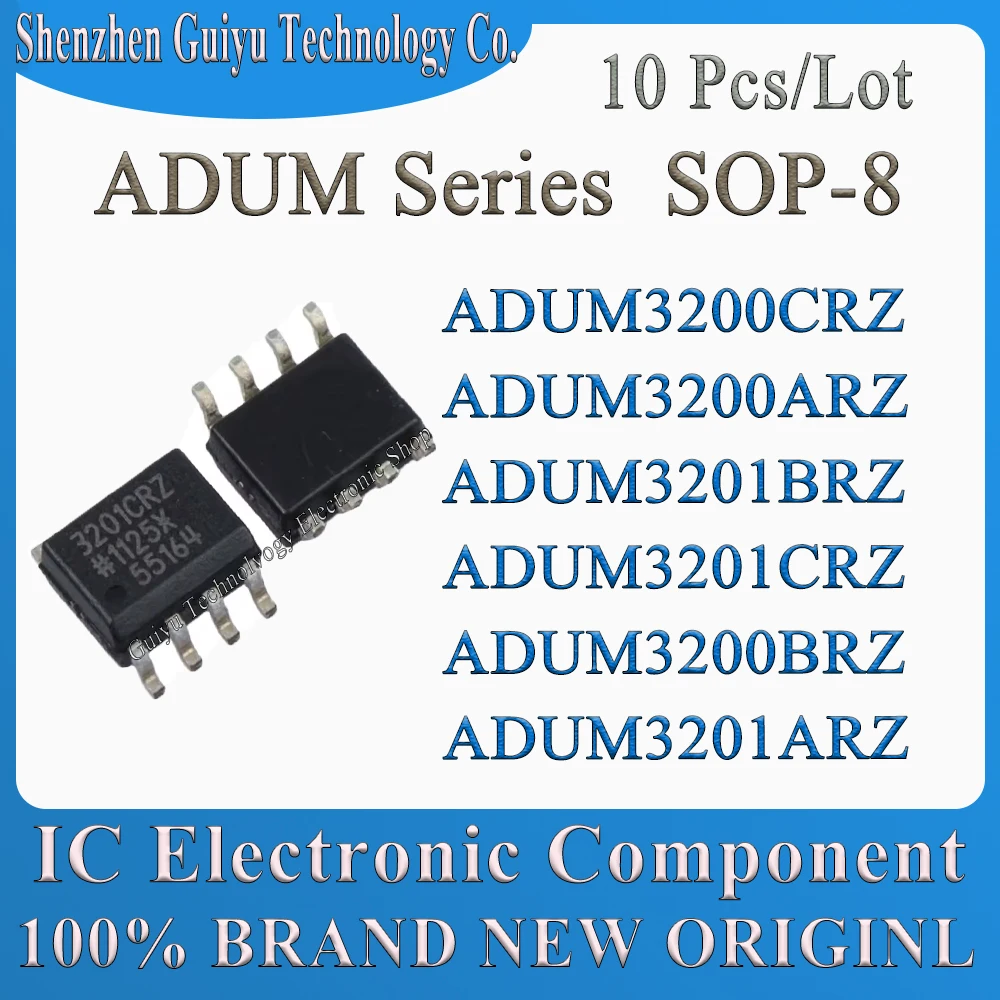 

10 Pcs/Lot ADUM3200CRZ ADUM3200ARZ ADUM3201BRZ ADUM3201CRZ ADUM3200BRZ ADUM3201ARZ ADUM3201 ADUM3200 ADUM SOP-8 IC Chip