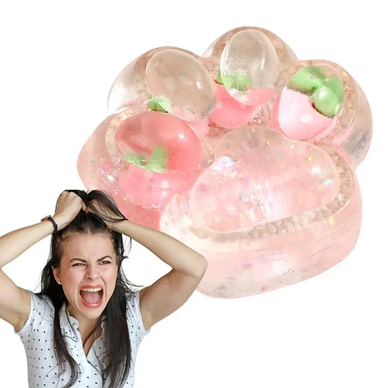 لعبة الضغط الكبار مقلد القط باو قرصة لعبة لينة معسر اللعب مطاطا ضغط اللعب الإجهاد الإغاثة للمنزل السفر في الهواء الطلق