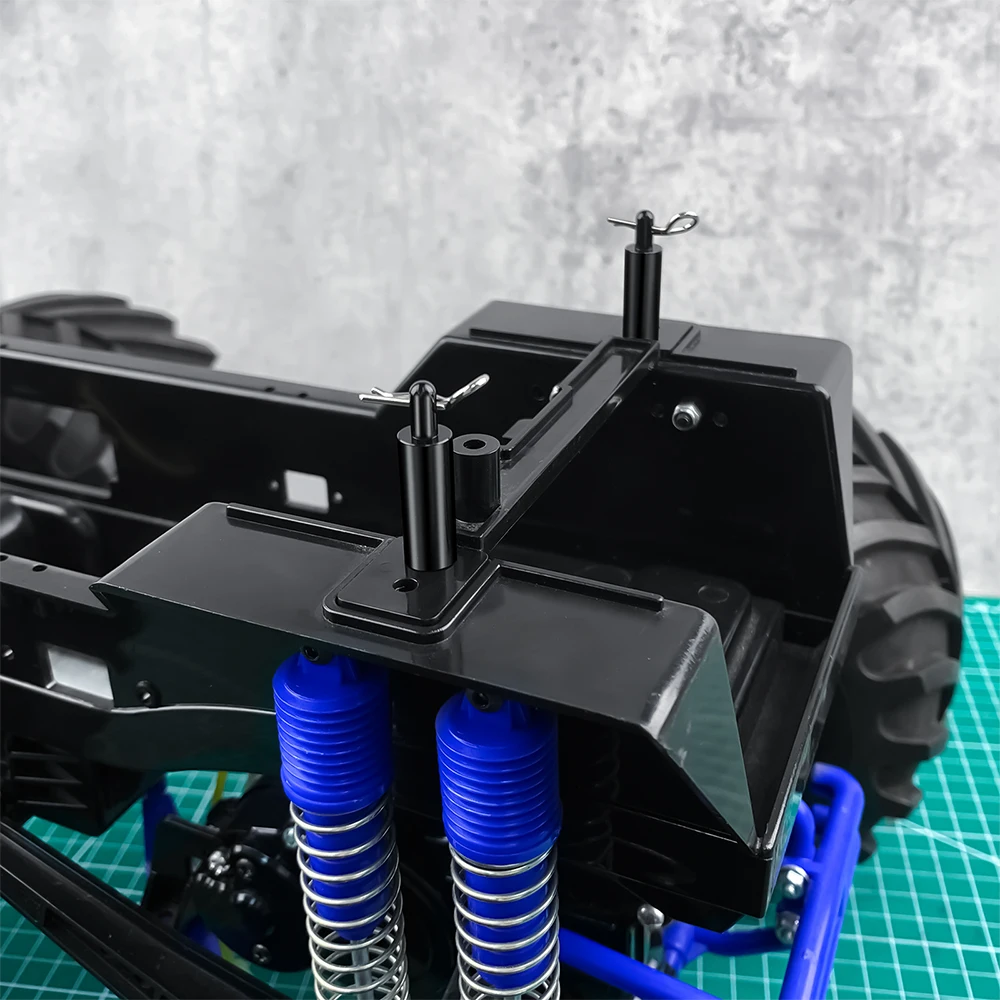 YEAHRUN-montaje de poste de cuerpo de aleación de aluminio, columna de carcasa delantera y trasera para Tamiya 1/10, piezas de actualización de camión Clod Buster