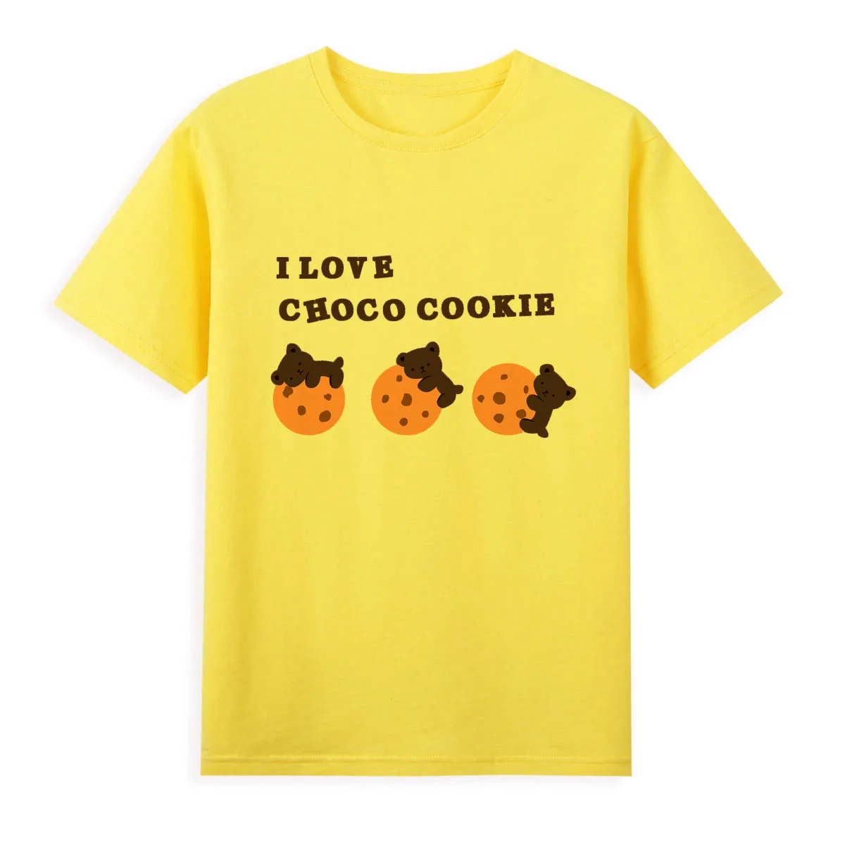 Cartoon Cookie Print T-shirt Women Summer Tops Tees Original Brand Tshirt Soft Casual Shirts For Girls A226