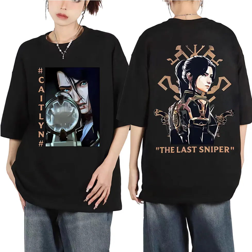 

Anime Caitlyn Kiramman Graphic T Shirts Men Women Fashion Trend Vintage Short Sleeve T-shirts Summer High Quality Cotton T-shirt