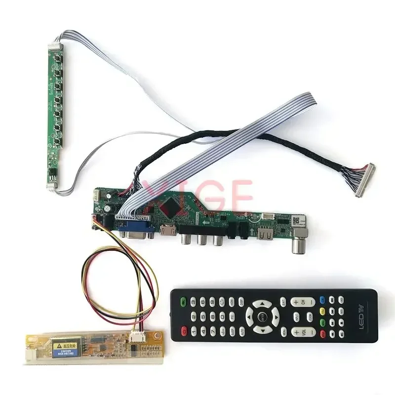 Imagem -04 - Placa de Controlador para Analógico Kit Faça Você Mesmo Ccfl 30 Pinos Painel Lcd Lvds 1440x900 tv Apto para Lp171w01 Lp171wx2 av Hdmi Vga ir Usb Diy