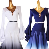 Ballroom Dance Dresses foxtrot Dancing Skirt Women Stage Waltz Ballroom Dress gradient color
