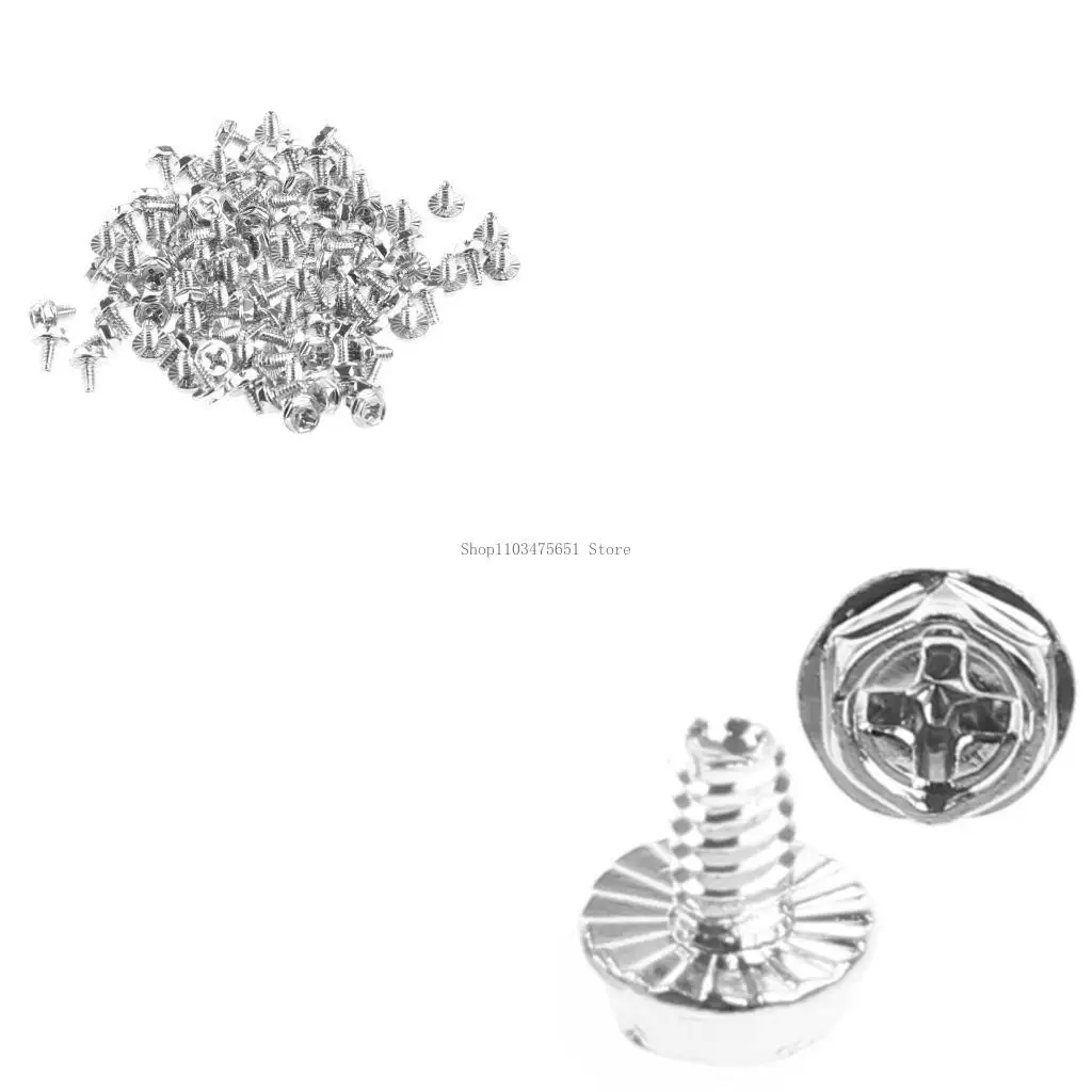 

100pcs Toothed 6/32 Computer PC for Case Hard Drive Motherboard Mounting Scr