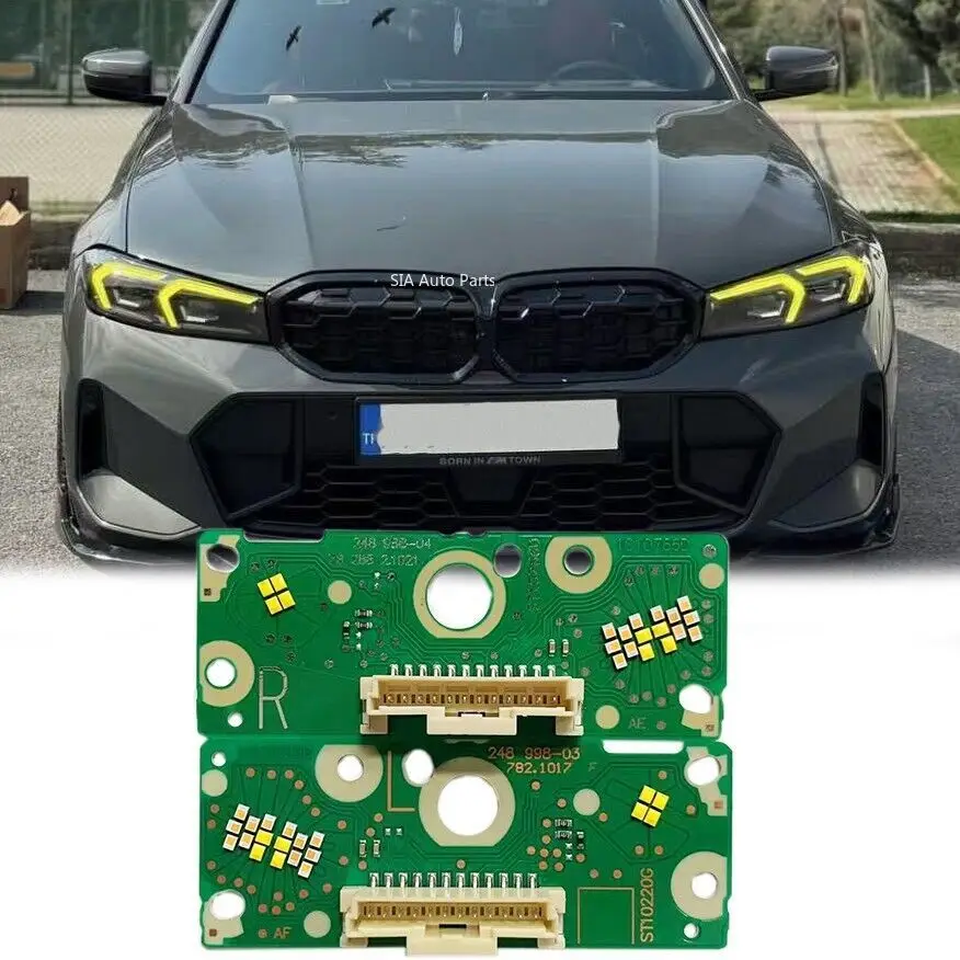 Yellow Angel Eyes DRL Board For BMW 3 Series G20 LCI 2023 2024 2025 LED Headlight Daytime Running Light Chip Ballast Module