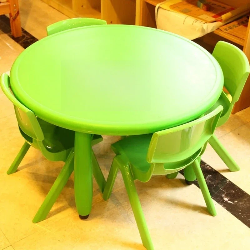 

Children's plastic feet small round table student table