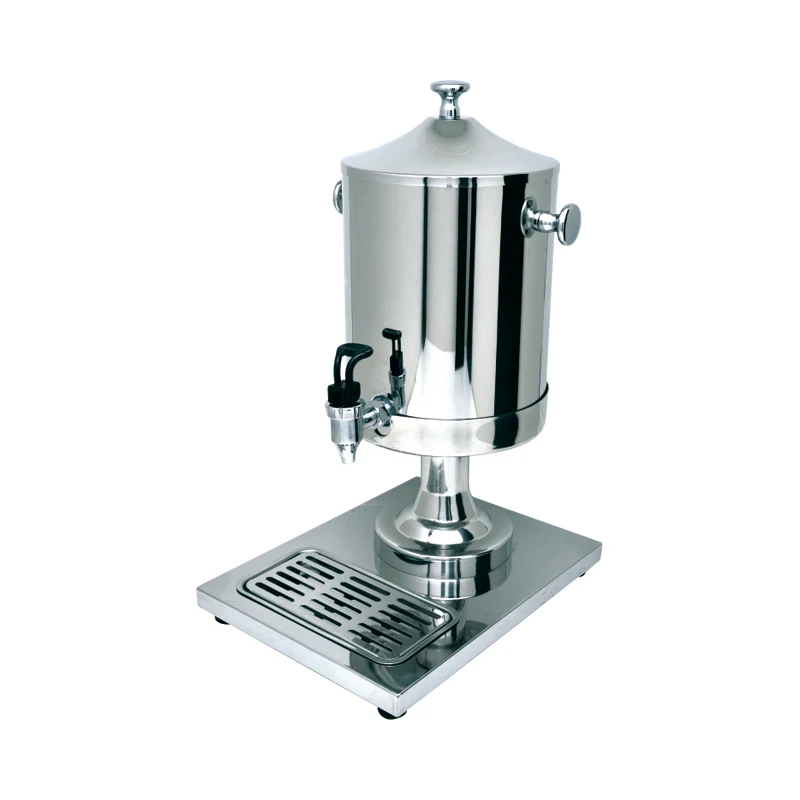 موزع كامل من الفولاذ المقاوم للصدأ للقهوة والحليب مع قاعدة للفنادق والمطاعم