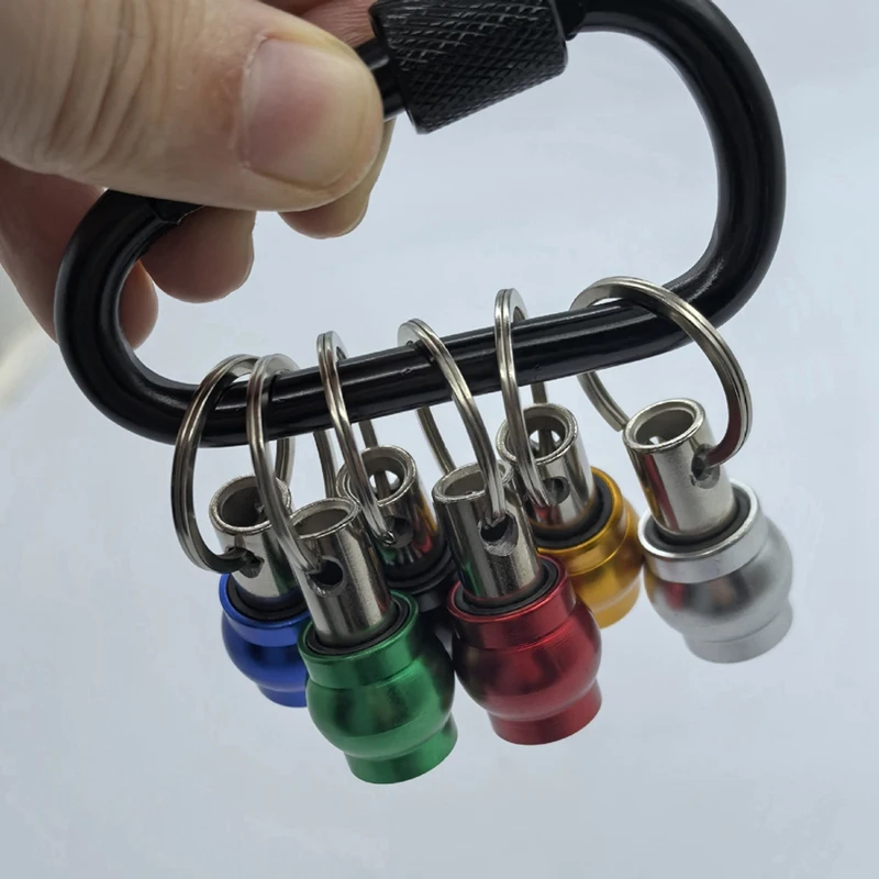 HOT! Katerk 6Pcs Hex Shank Screwdriver Bits Holder Set With Black Carabiner, Quick-Change, Lightweight