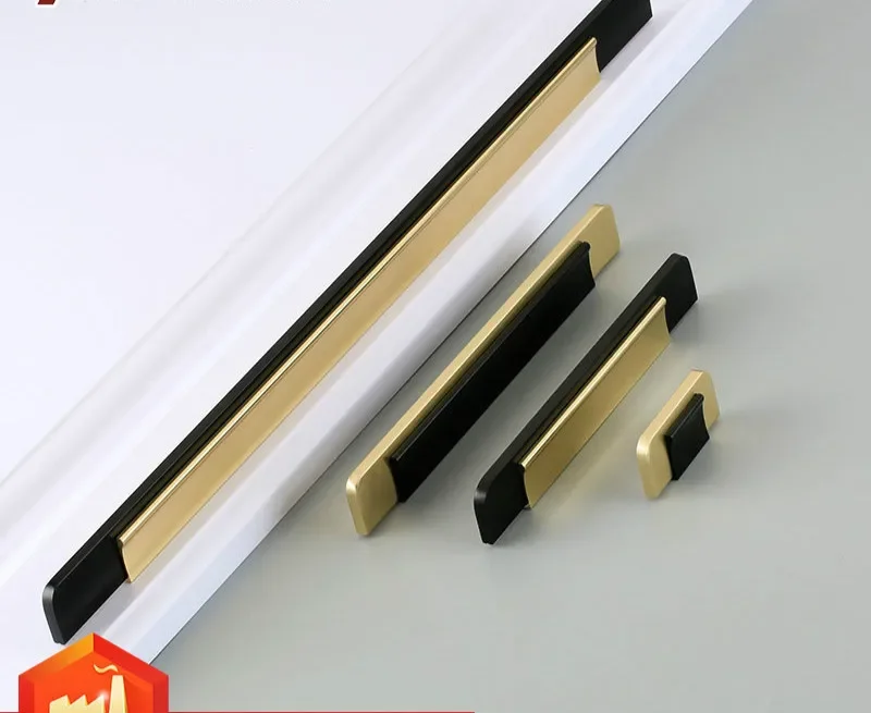 Modern cabinet wardrobe combination profile handle Simple furniture drawer cabinet door aluminum alloy handle