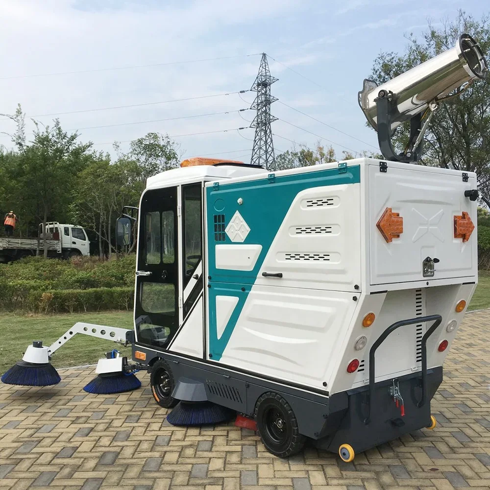 Customized High Quality Floor Sweeper Broom Floor Scrubber Machine Industrial Ride On Floor Sweeper Cleaning Machine Car