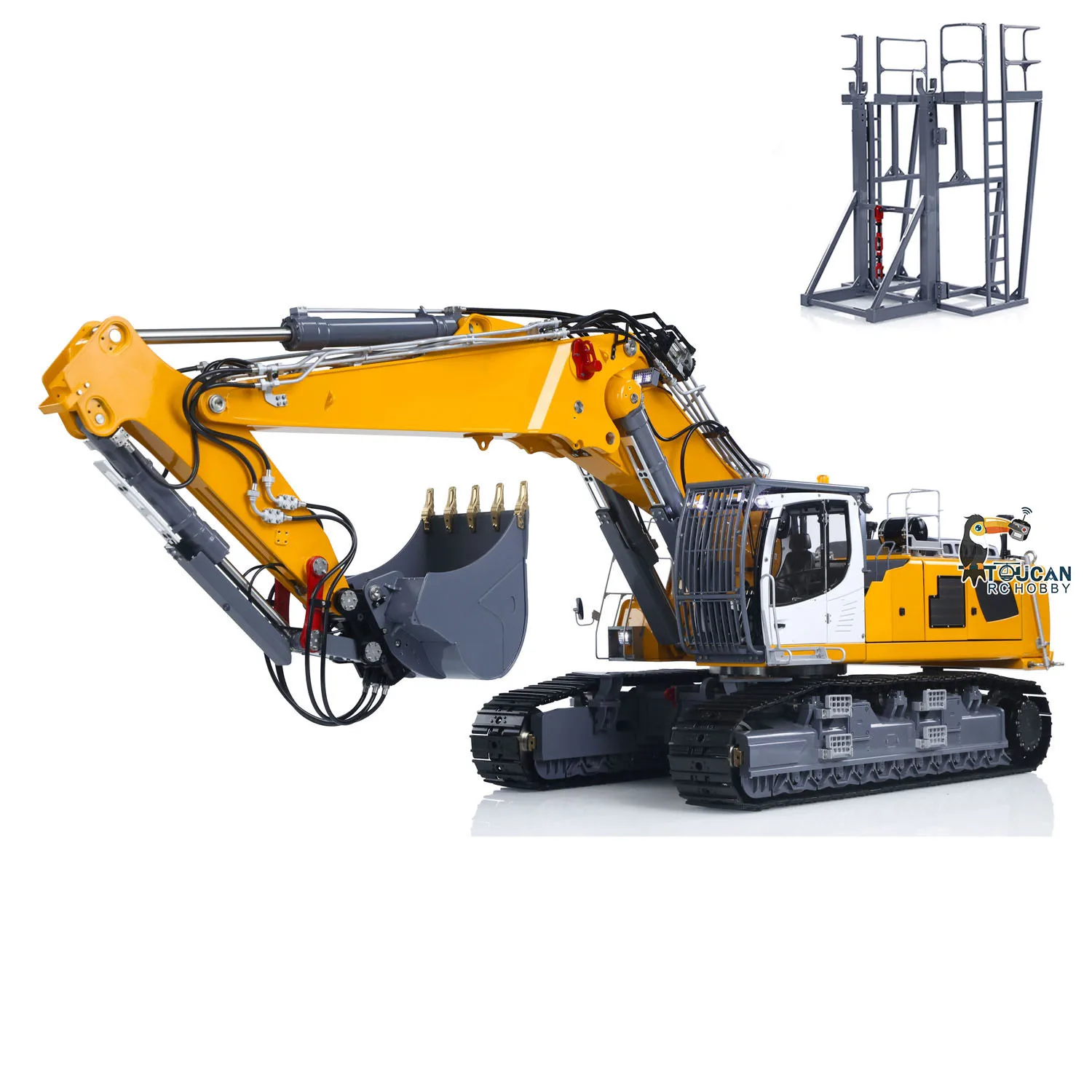 LESU 1/14 LR960 Aoue RC Full Hydraulic Excavator Finished Heavy Remote Control Digger Construction Truck Car Vehicle Light Model