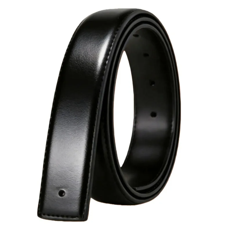 2Pcs Men No‑Buckle Belt Strap, Durable Polished Waist Band, DIY Replacement Strap For Daily Business Belt Accessories