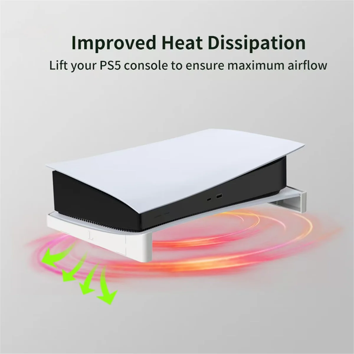 QA88X Per console di gioco PS5 Supporto orizzontale Supporto base per supporto da tavolo aggiornato per console PS5 Accessori per giochi B