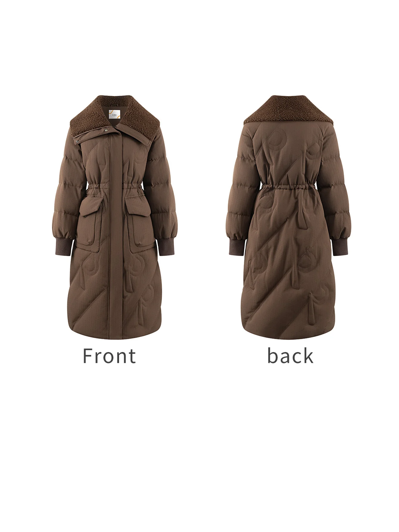 ERAL Winter New Puffer Coats Jackets for Women Furry Collar High-end Down Jackets Thick Hooded Warm Windproof Women's Parka