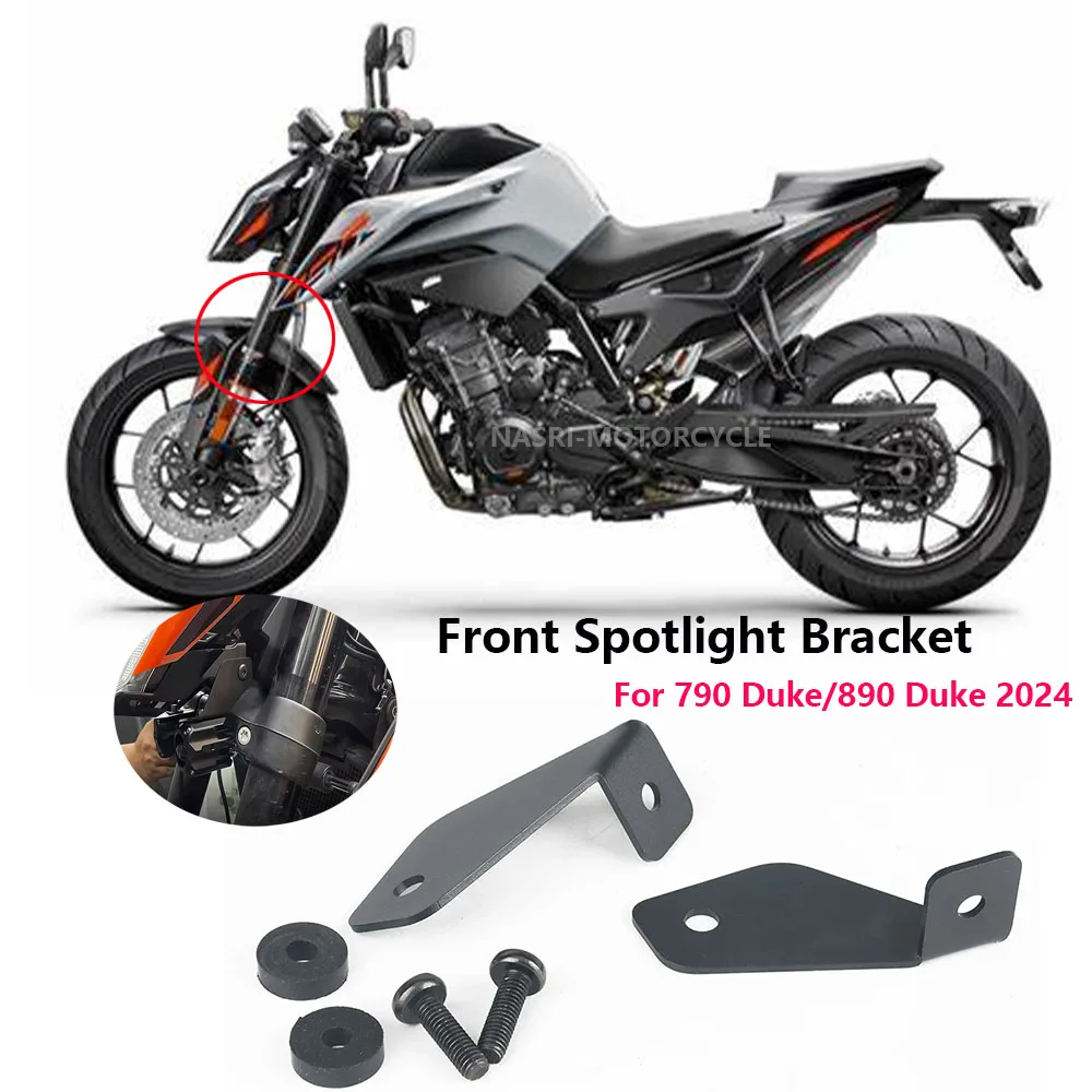 Motorcycle Front Spotlight Mount Holder Fog Lights Hidden Installation Bracket Stand For 790 Duke 890 Duke 790Duke 890Duke 2024