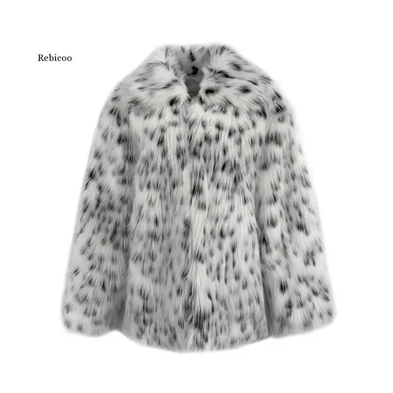 2022 Autumn and Winter New Fox Fur Coat Women's Mid-length Young Fashion Spotted Leopard Coat