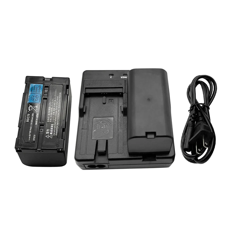 1pcs SK CDC68 Dual Charger and 2pcs SK BDC70 Battery For SET/FX /CX /SX/ DX /ES/ PS/OS Total Stations Surveying EU US Plug
