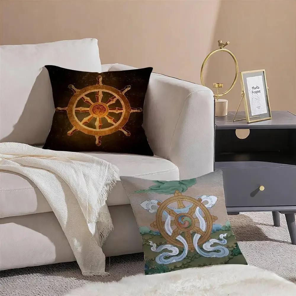 التناسخ طباعة ستة طرق من التناسخ كيس وسادة الراحة أريكة سرير حريري أنيق غير مرئية سستة وسادة الزخرفية