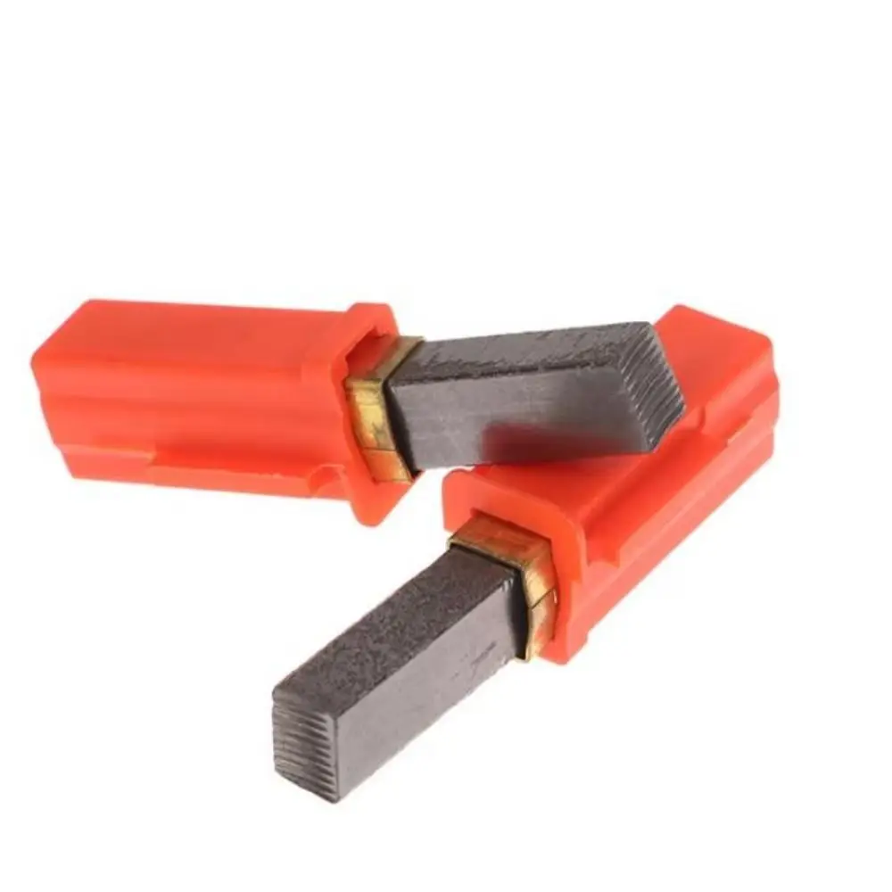 1/2pcs 8*11*32mm Carbon Brush Holder Metal Copper Orange Dust Collector Carbon Brush Holder Parts Accessories
