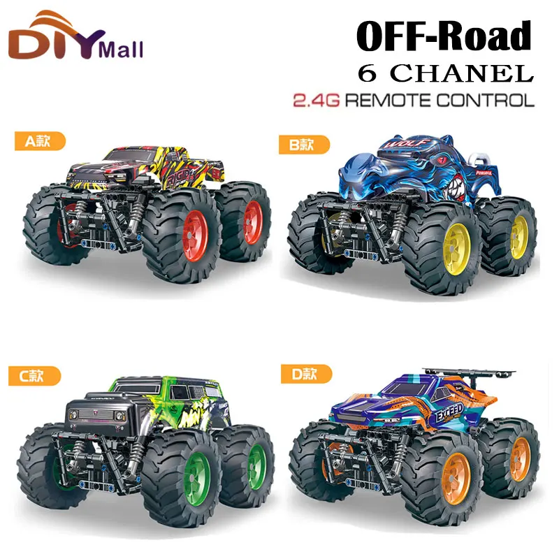 

High-Speed Electric RC Car Toy Remote Control Off-Road Climbing Vehicle Boys Gift City Hypercar SDurable Plastic Material