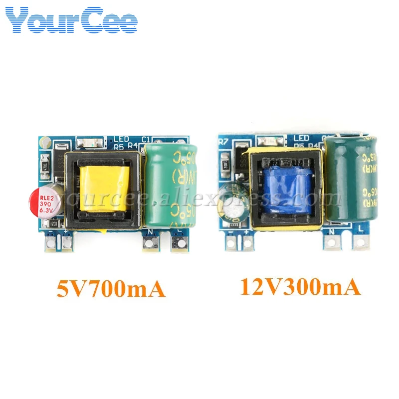 AC-DC 5V 700mA 12V 300mA 3.5W Isolated Switch Power Supply Module Buck Converter Step Down Board 220V turn 5V/12V