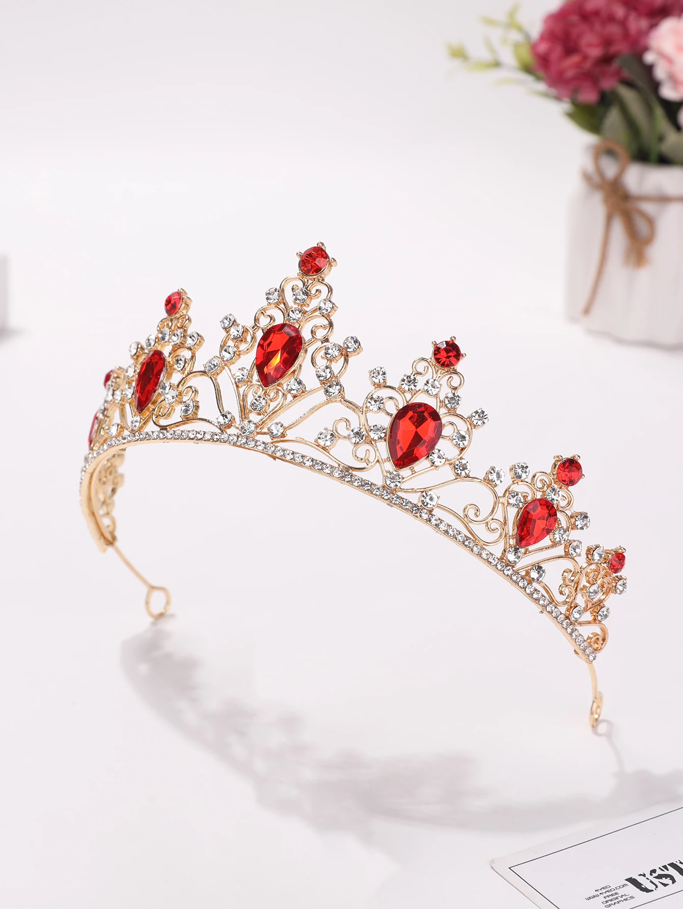 New Crown Headpiece Dress Accessories Adult Ceremony Headband Rhinestone Birthday Hair Crown view 5