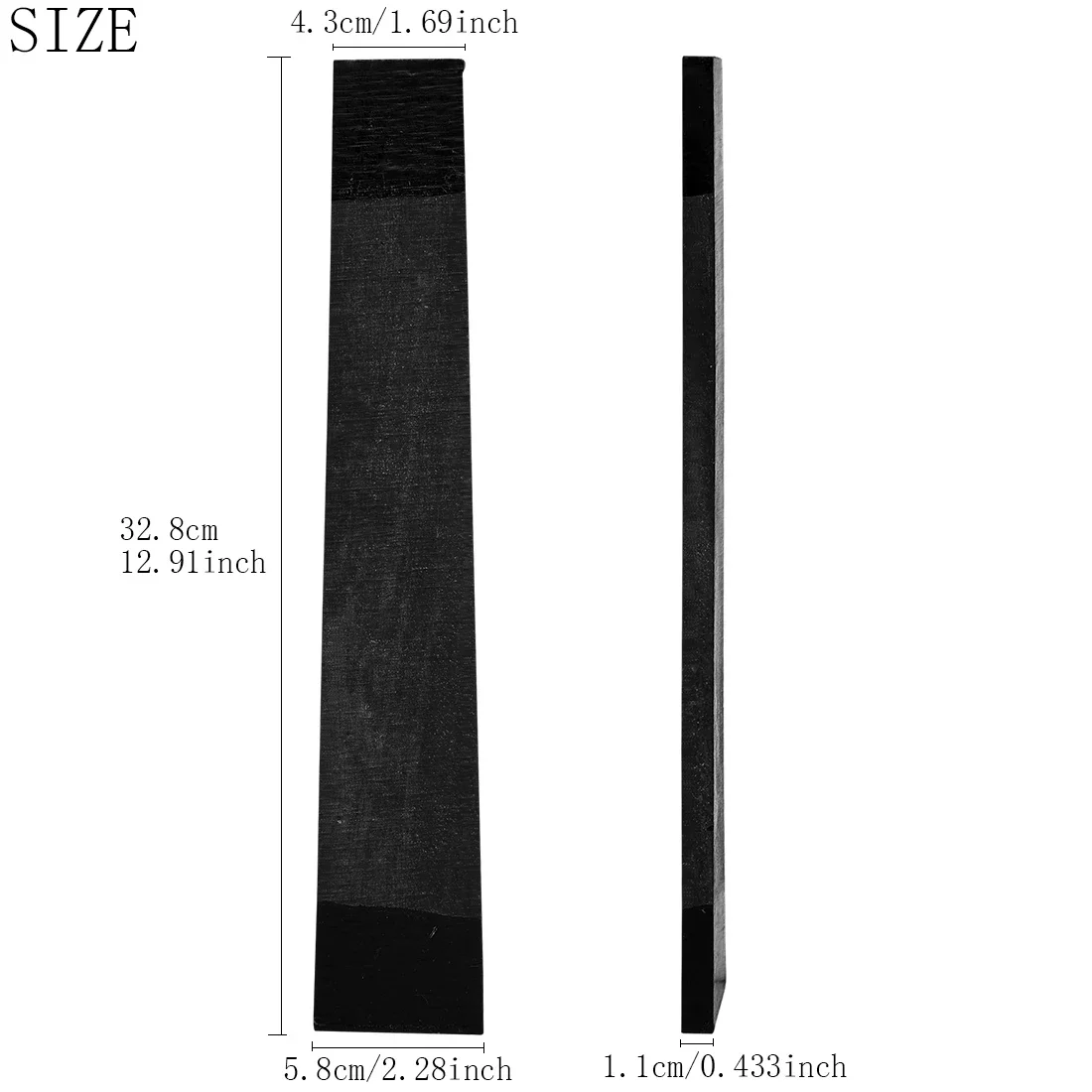 IRIN Ebony Mandolin Fingerboard All Size Handmade Multi-purpose Standard Production Repair Material Stringed Instruments Parts