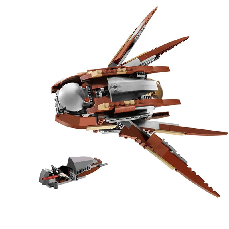 385PCSMOC Count Dooku's Solar Sailer Creative building blocks Educational toys Children's gifts Ornaments Collection series