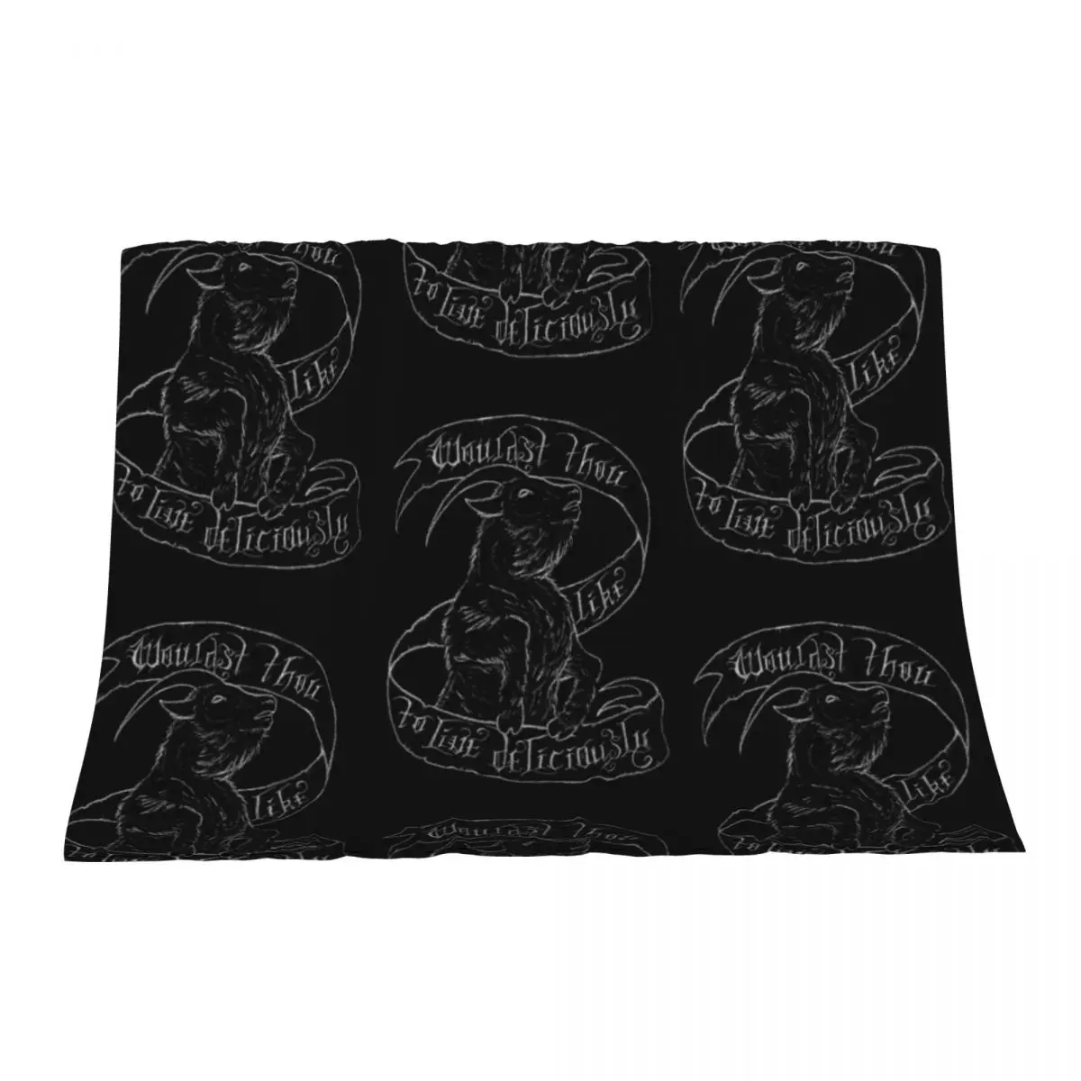 

Black Phillip Throw Blanket Stuffeds Custom Soft Plaid Plaid on the sofa Blankets