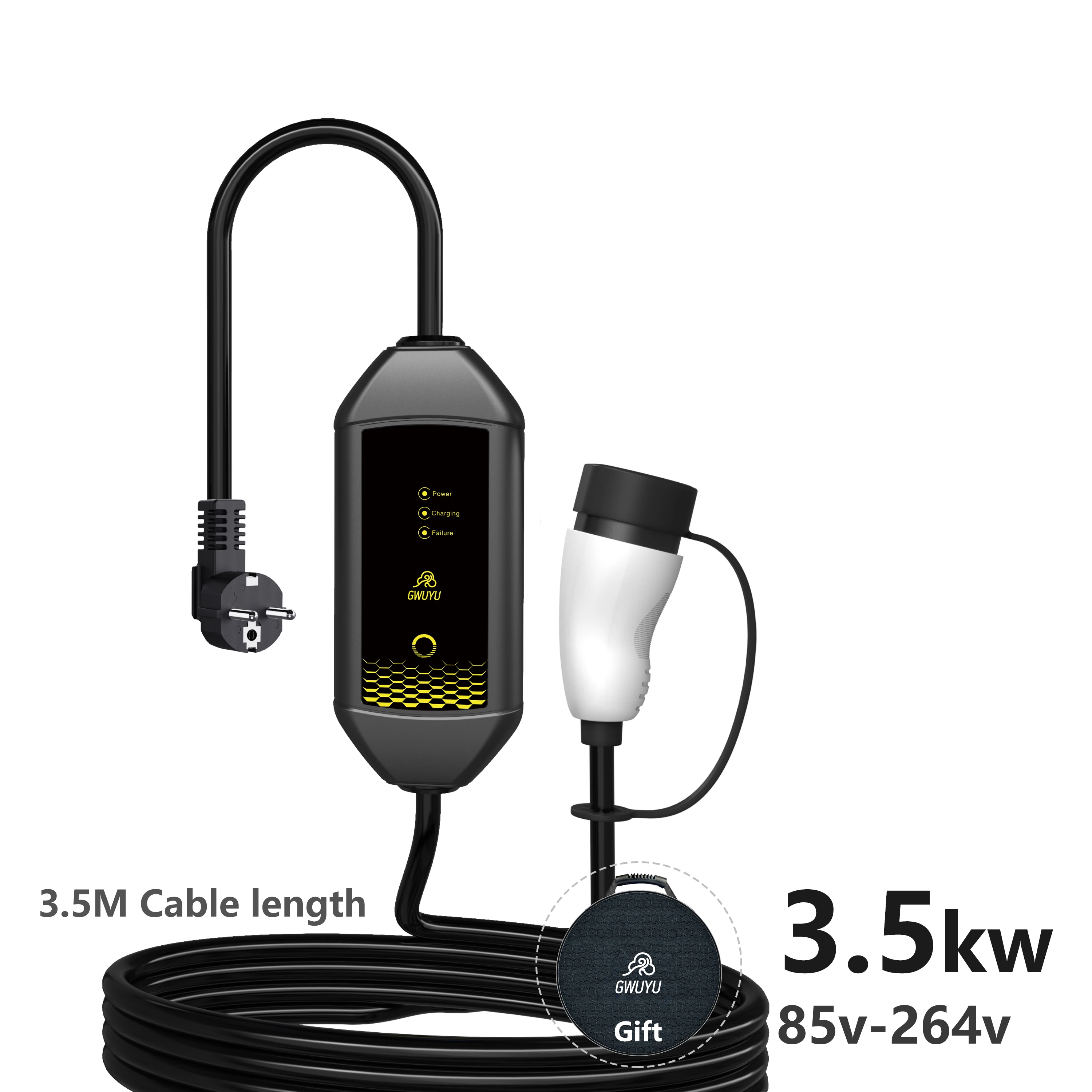 Портативное зарядное устройств – обзор и цена Portable Ev Charger 16A Adjustable