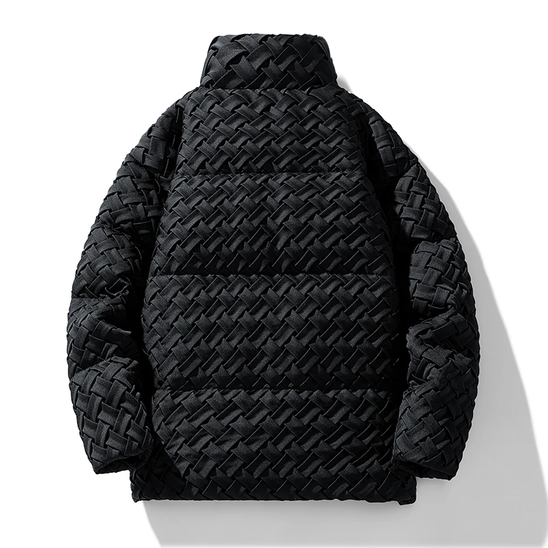 2025 Knitted Down Jacket Men Winter 90% New National Standard White Duck Down Premium Design Couple Wear Handsome Coat