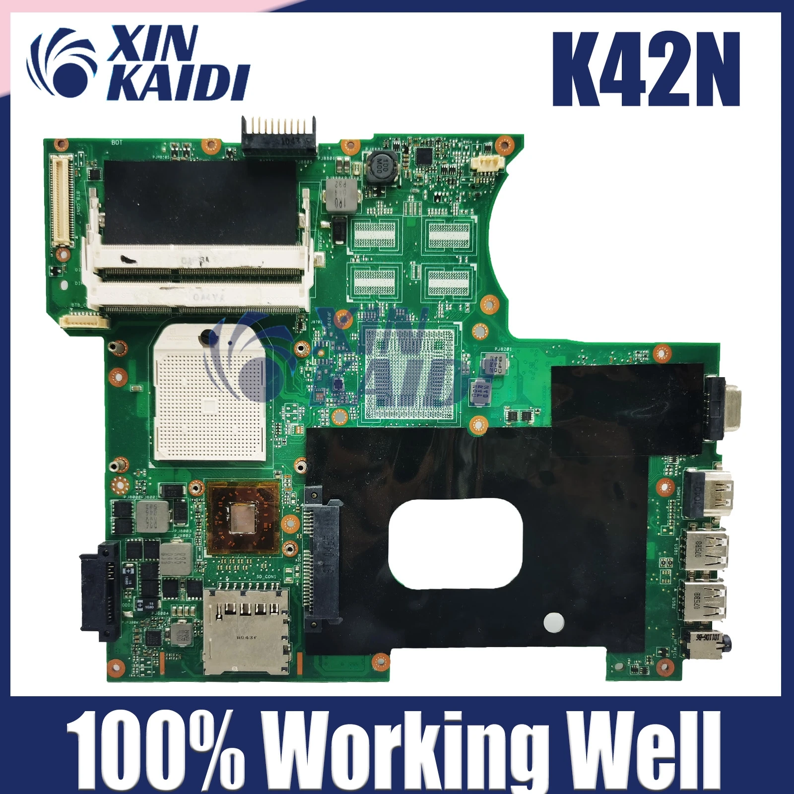 

K42N integrated MAINboard For ASUS A42N K42D X42N Laptop Motherboard 100% Working Well